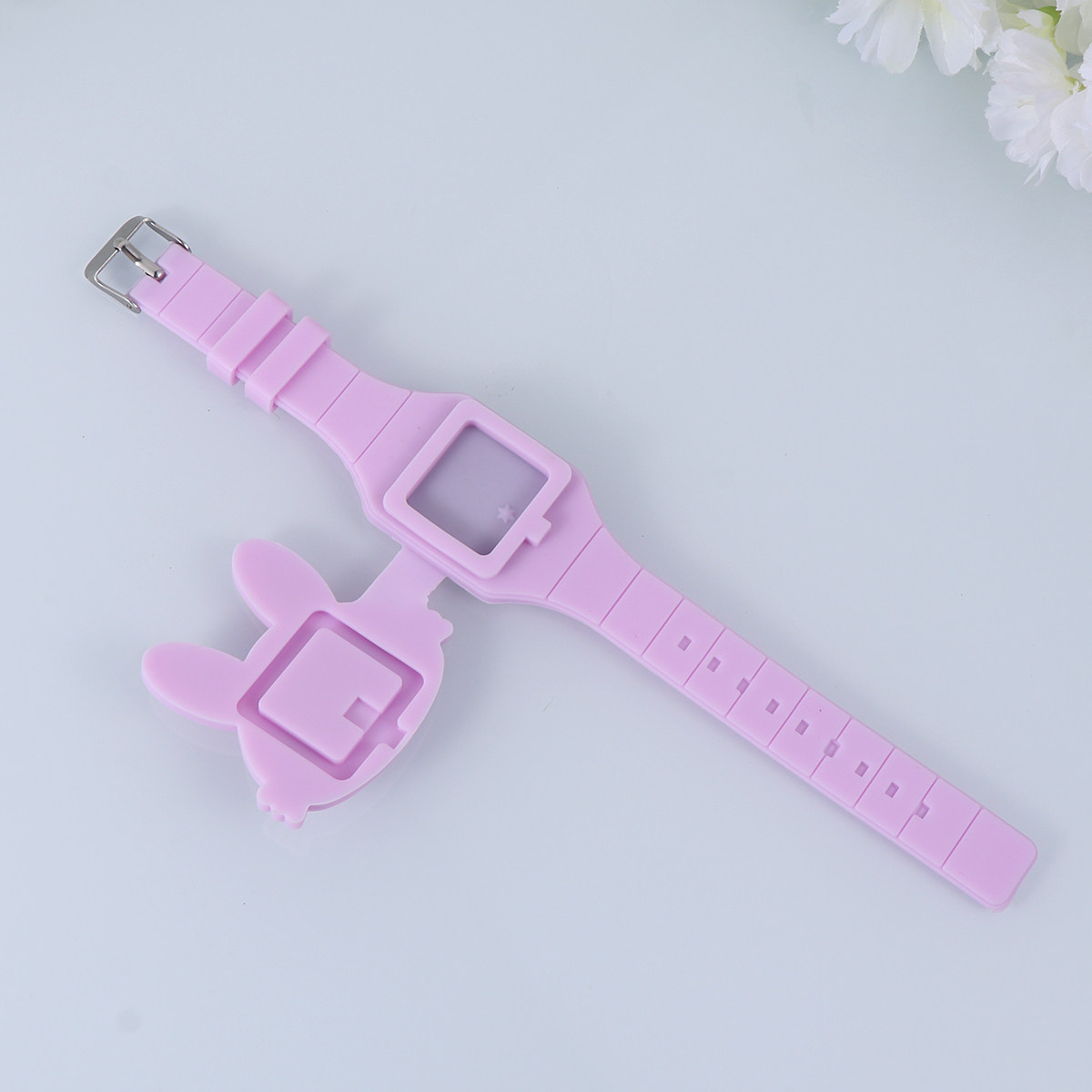 Luxury Watch White - Jam Tangan Kartun LED Bentuk Kelinci