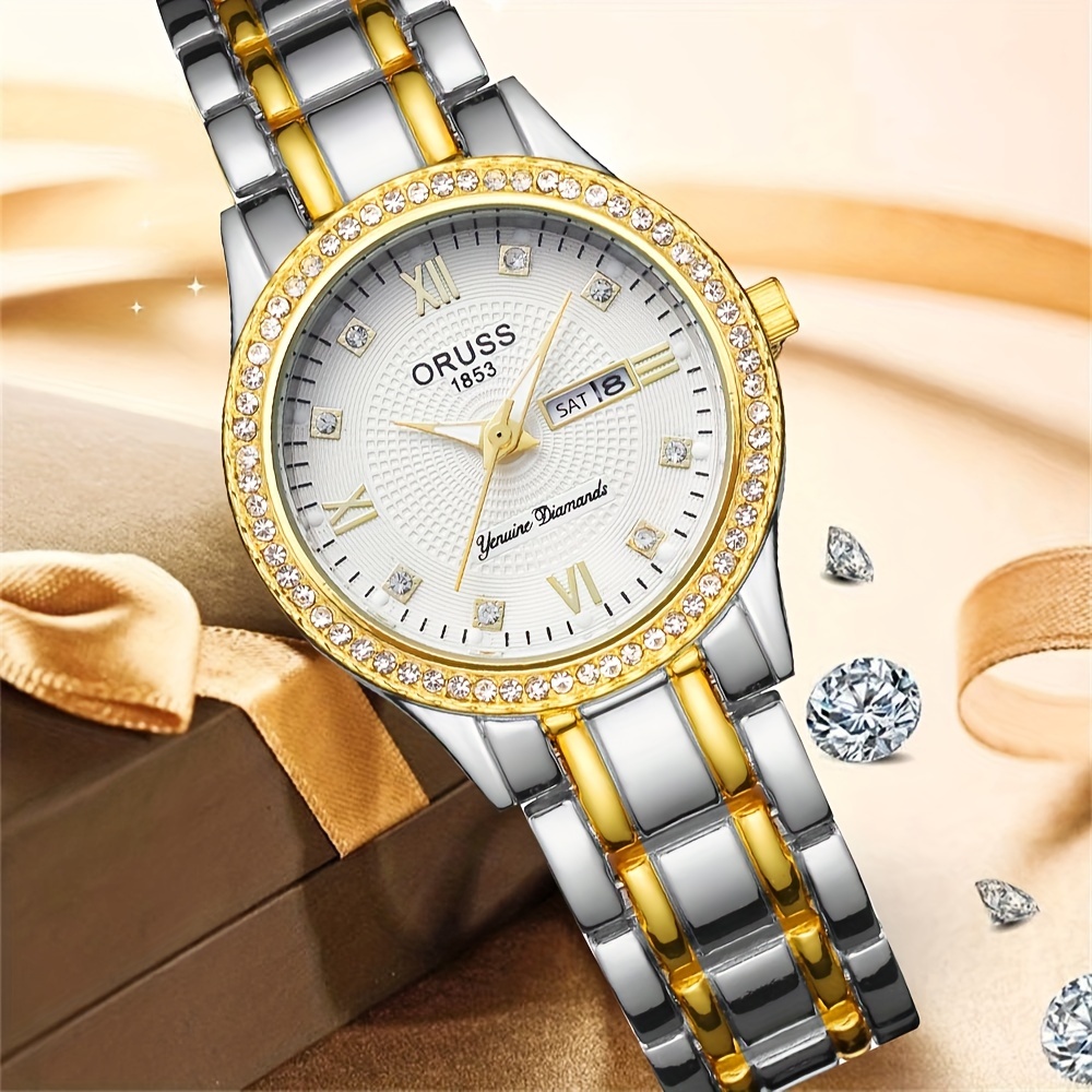 Luxury Watch White - Jam tangan wanita, jam tangan wanita