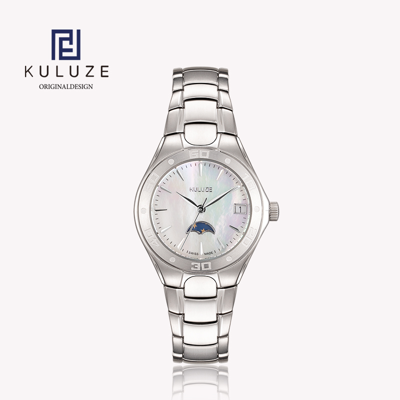 Luxury Watch Brand For Women - KULUZE jam tangan wanita Titanium, jam