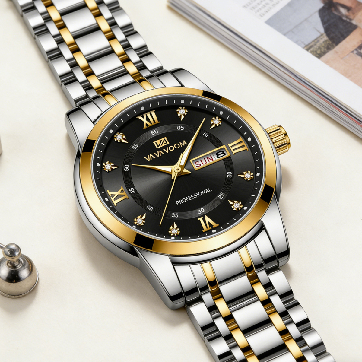Jam Tangan Mewah Berhias Berli - Luxury Watch With Green Dial ulasan dan harga