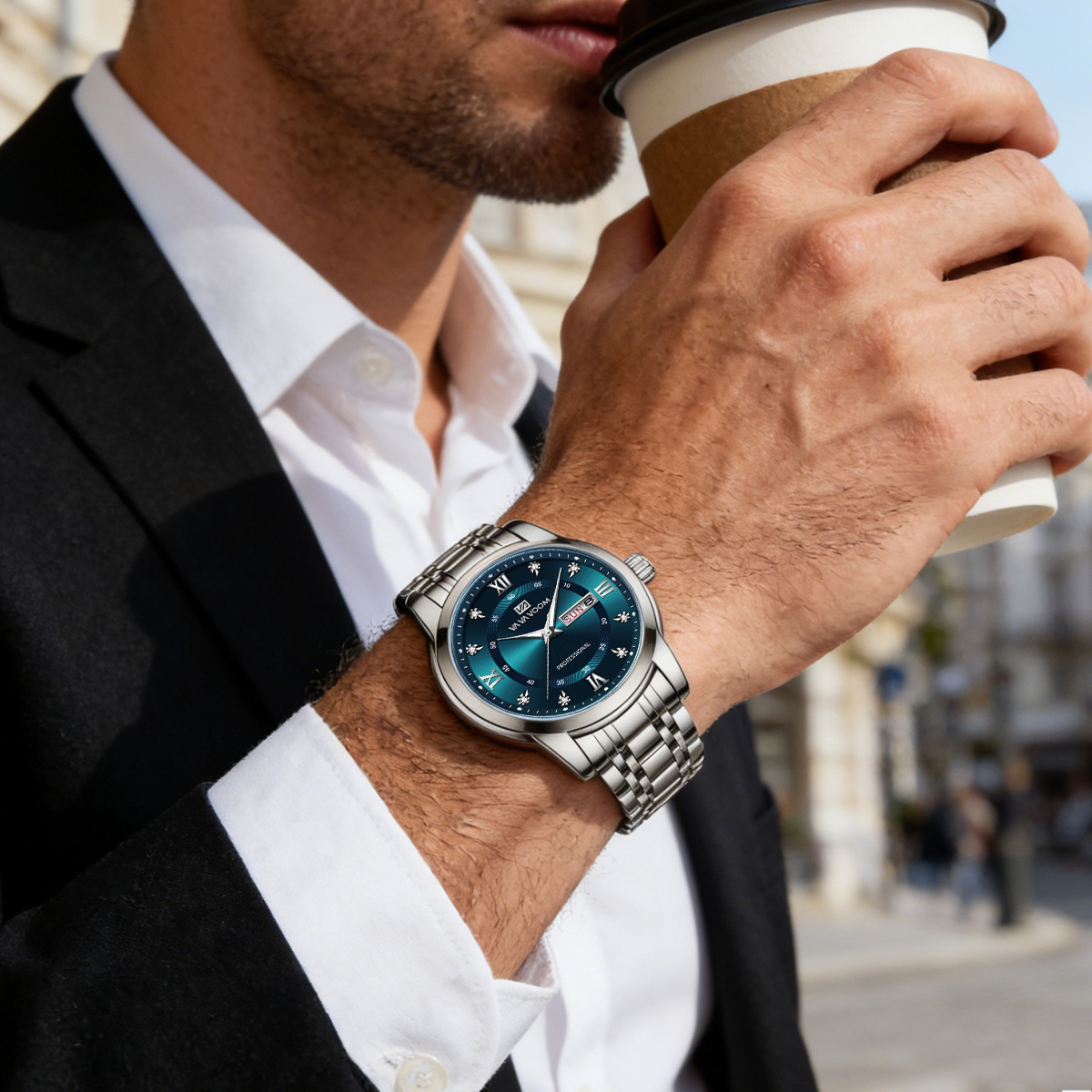 Jam Tangan Mewah Berhias Berli - Luxury Watch With Green Dial ulasan dan harga