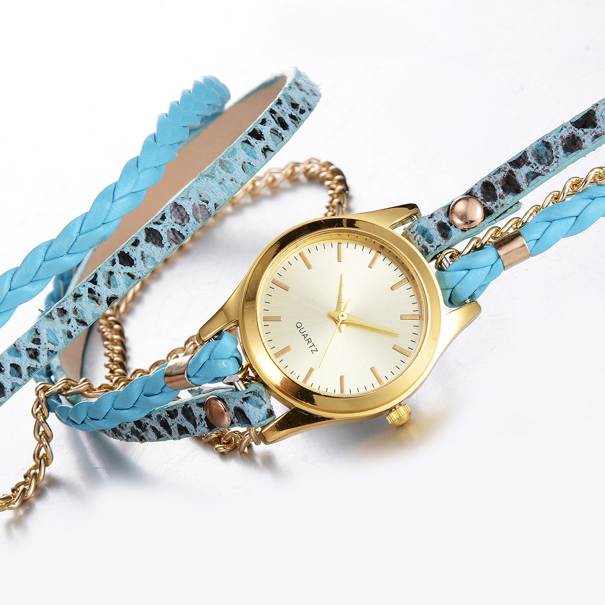 Jam Tangan Wanita Motif Leopar - Luxury Watch White ulasan dan harga