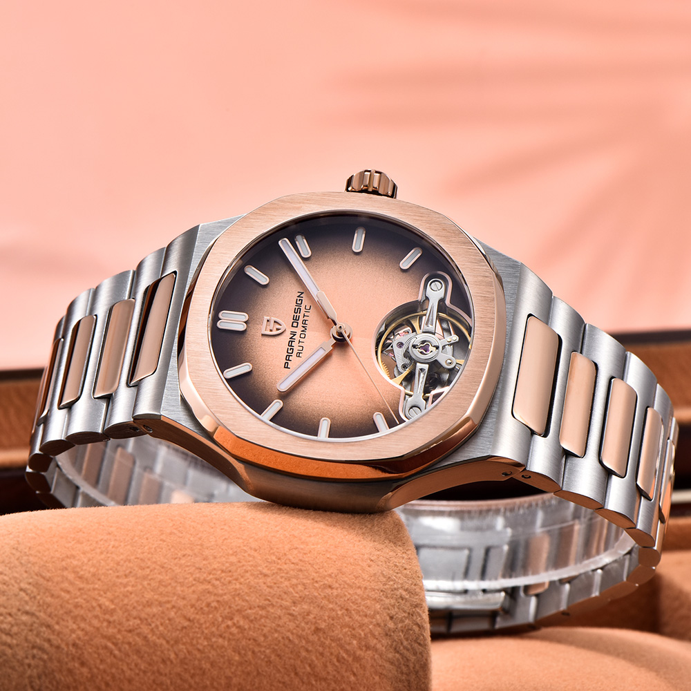 Jam tangan pria otomatis tourb - Luxury Watch Design ulasan dan harga