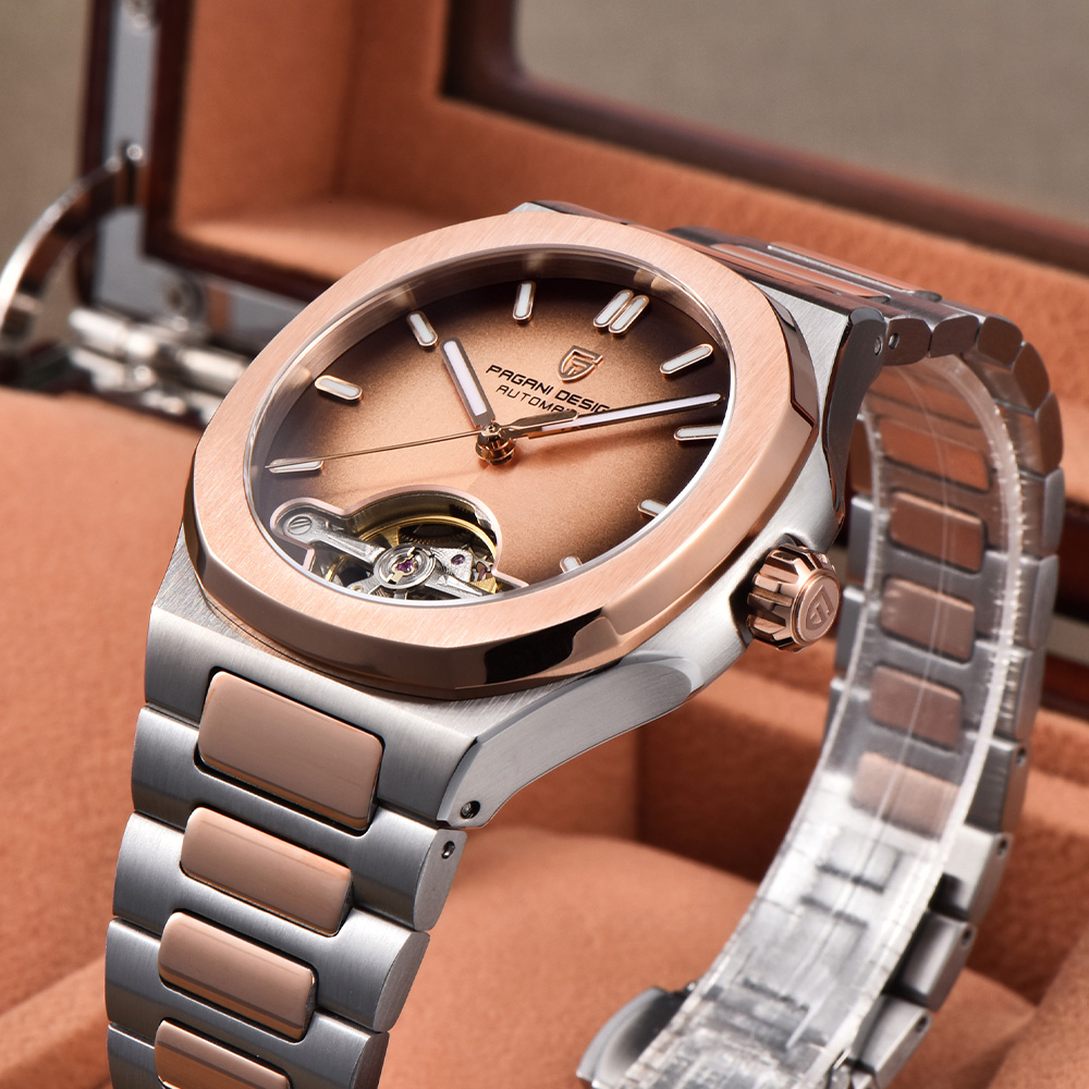 Jam tangan pria otomatis tourb - Luxury Watch Design ulasan dan harga
