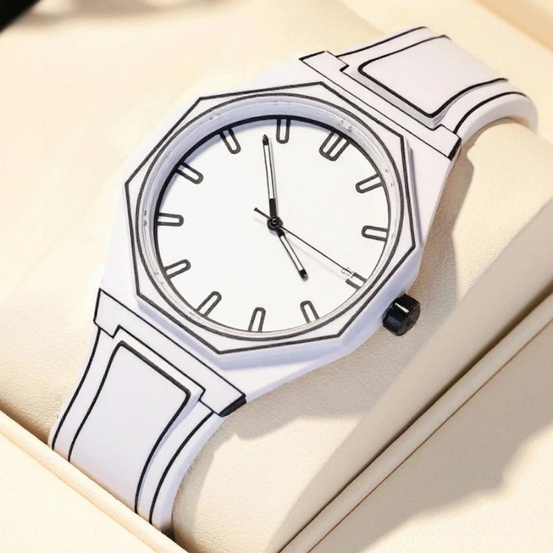 Jam Tangan Kuarsa Fashion Baru - Luxury Watch White ulasan dan harga
