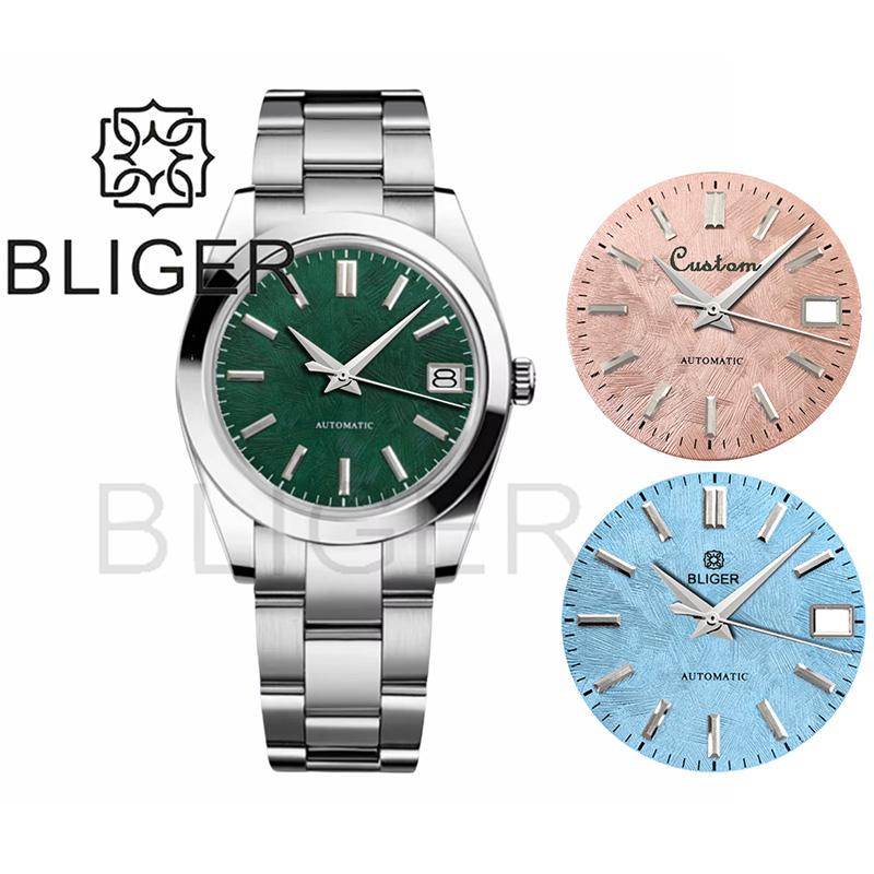 BLIGER 36mm39mm Logo Kustom Ja - Luxury Watch With Green Dial ulasan dan harga