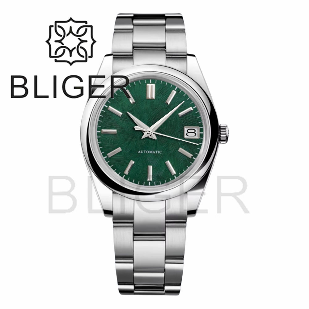 BLIGER 36mm39mm Logo Kustom Ja - Luxury Watch With Green Dial ulasan dan harga