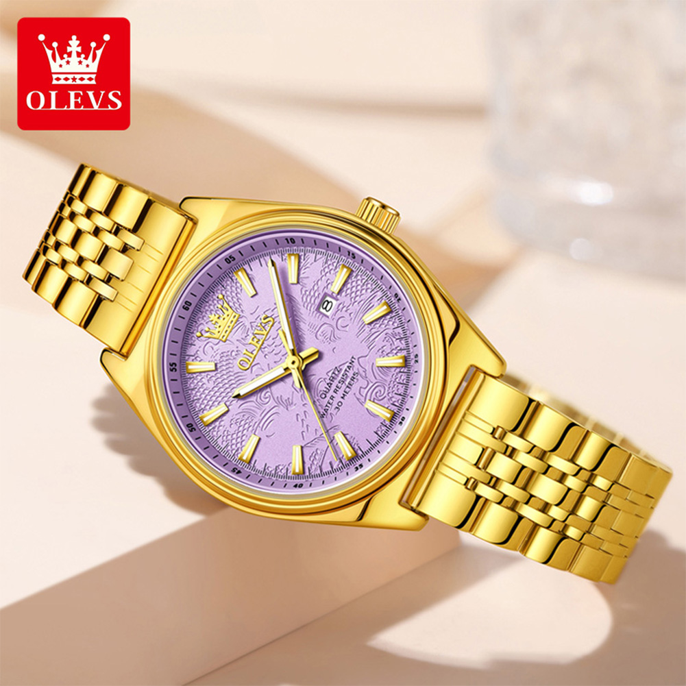OLEVS Jam Tangan Emas Mewah Be - Luxury Watch Brand For Women ulasan dan harga