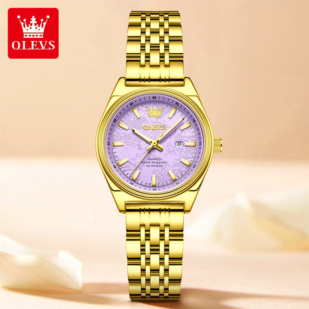 OLEVS Jam Tangan Emas Mewah Be - Luxury Watch Brand For Women ulasan dan harga