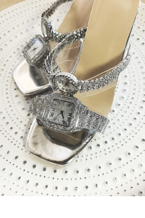 Sepatu hak tinggi kristal desa - Luxury Watch Design ulasan dan harga