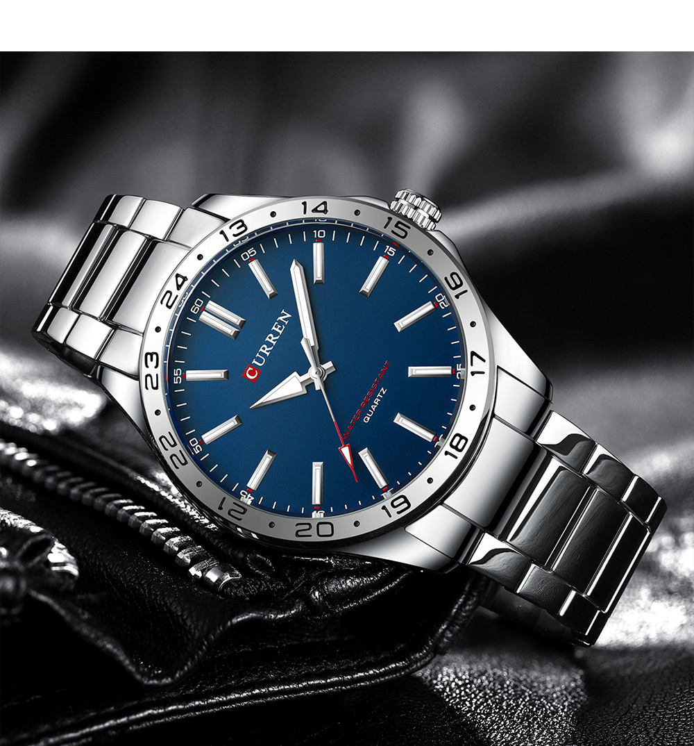 CURREN 8452 Jam Tangan Pria Bi - Luxury Watch White ulasan dan harga