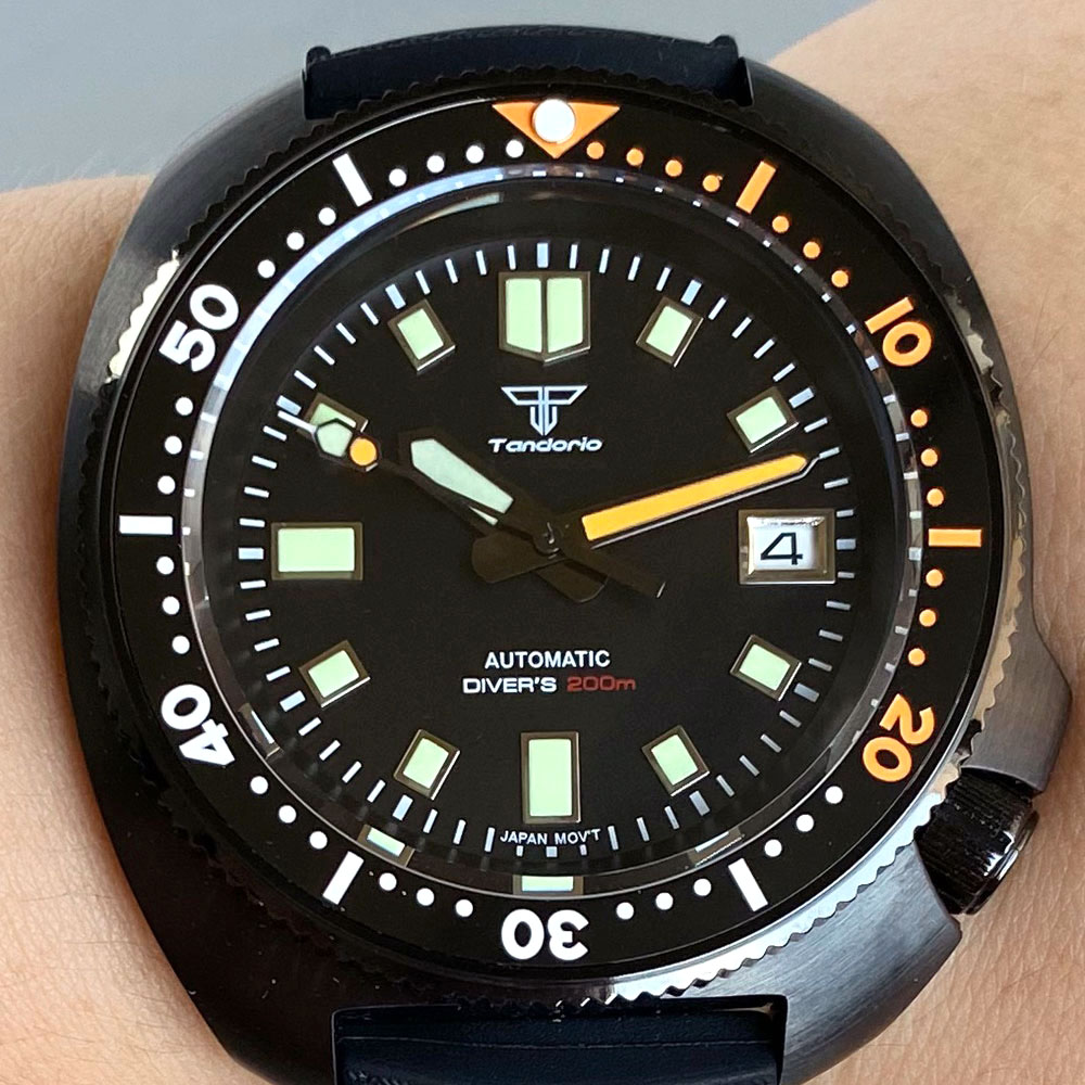 Jam Tangan 20ATM Tandorio 44mm - Luxury Watch With Green Dial ulasan dan harga