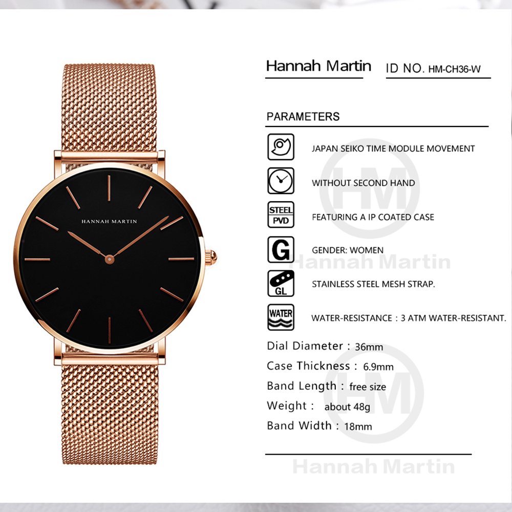 Hannah Martin jam tangan wanit - Luxury Watch Brand For Women ulasan dan harga
