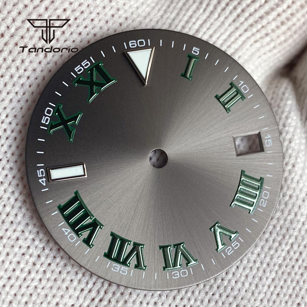29Mm Jam Tangan Sunburst Abu-a - Luxury Watch With Green Dial ulasan dan harga