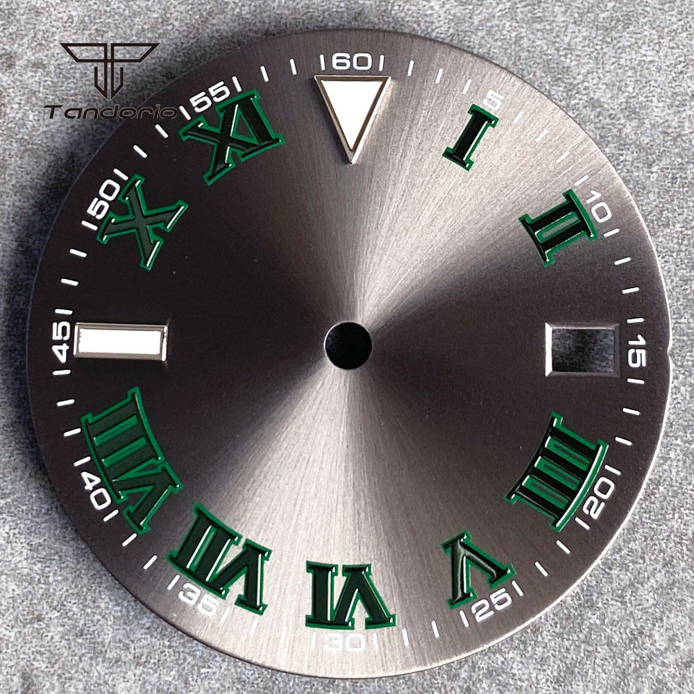 29Mm Jam Tangan Sunburst Abu-a - Luxury Watch With Green Dial ulasan dan harga