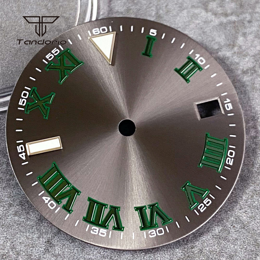 29Mm Jam Tangan Sunburst Abu-a - Luxury Watch With Green Dial ulasan dan harga