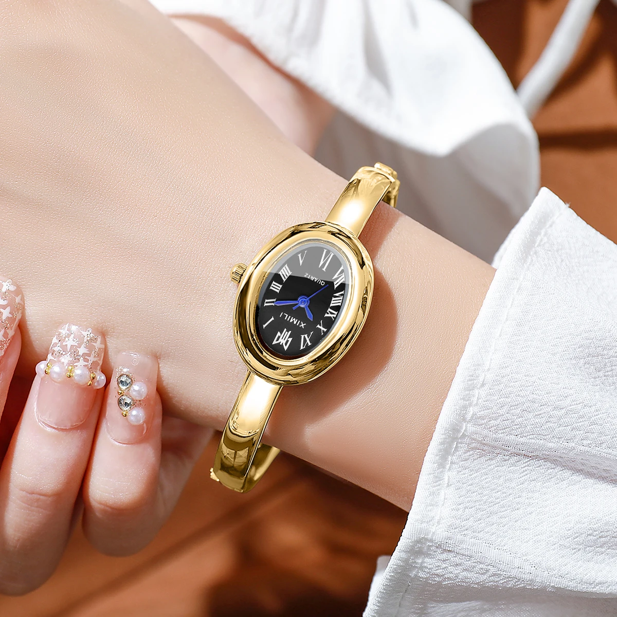 2026XIMILI Jam Tangan Oval Vin - Luxury Watch White ulasan dan harga