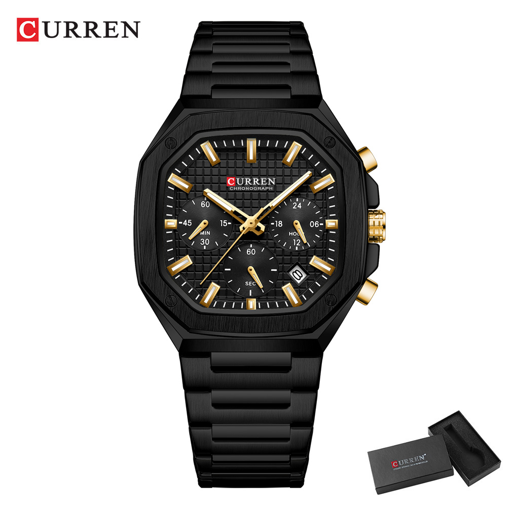 CURREN Jam Tangan Chrono Perse - Luxury Watch Design ulasan dan harga