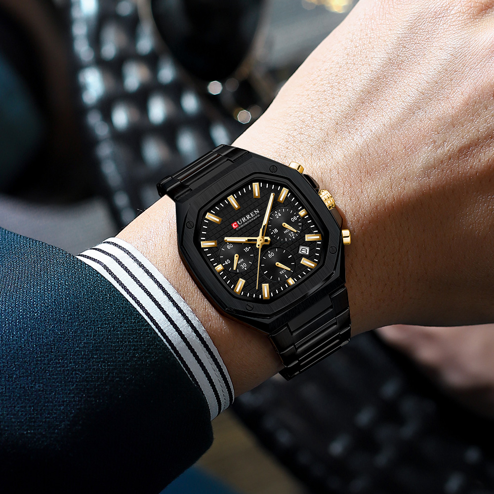 CURREN Jam Tangan Chrono Perse - Luxury Watch Design ulasan dan harga