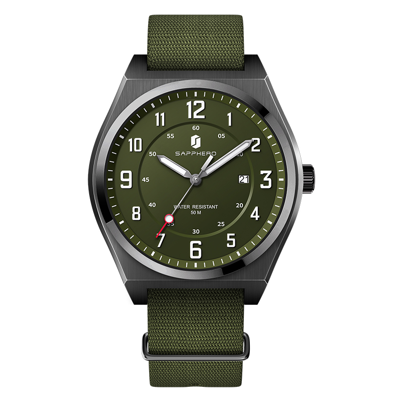 SAPPHERO Jam Tangan Kuarsa Ola - Luxury Watch With Green Dial ulasan dan harga