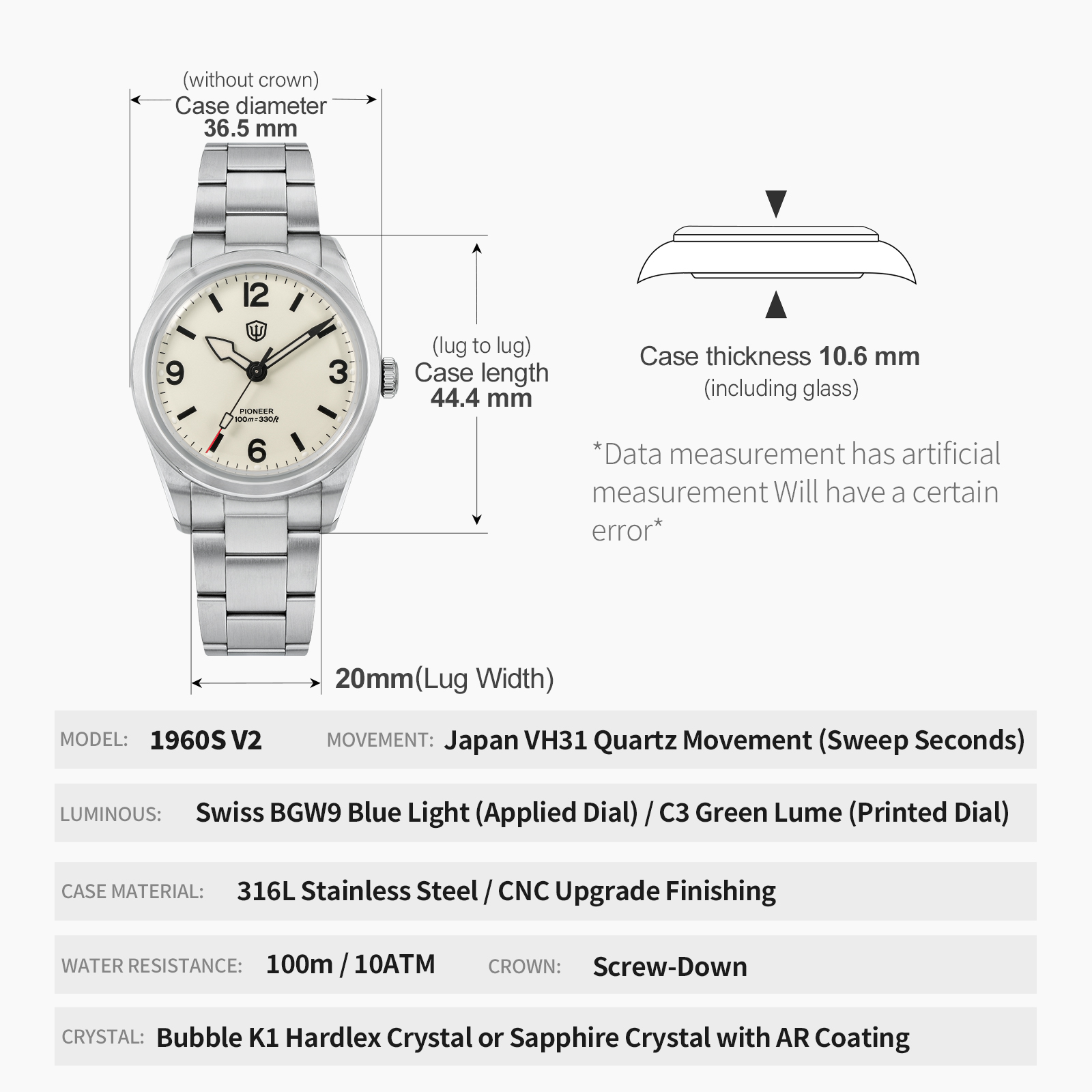 Watchdives WD1960S V2 Jam Tang - Luxury Watch With Green Dial ulasan dan harga